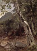 Asher Brown Durand A Sycamore Tree,Plaaterkill Clove oil painting artist